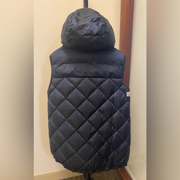 Max Mara Goose down navy blue vest size 12 - Picture 8 of 14